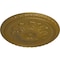 Ekena Millwork Richmond Ceiling Medallion (Fits Canopies up to 2 5/8"), Hand-Painted Gold, 18"OD x 1 3/8"P CM18RIGLS - alternate 3
